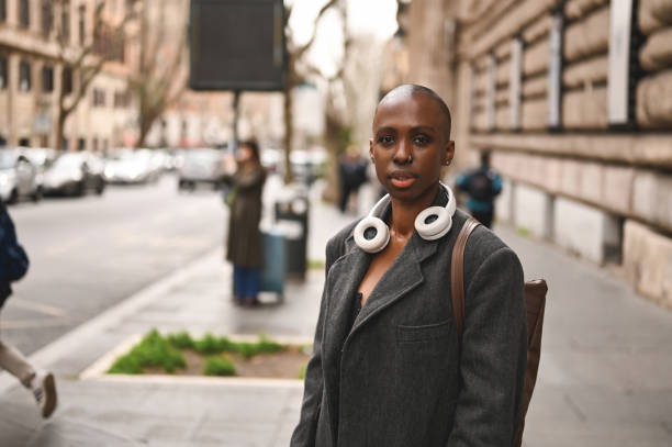 istock Female student waiting for a bus. 2153956077