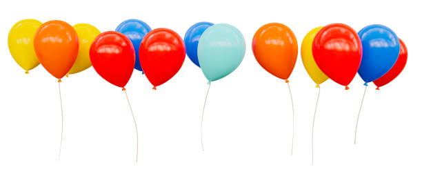 istock colorful balloons copy space backgrounds. 3d rendering 2153966094