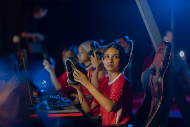 istock Asian female esport player wearing headset 2153968605