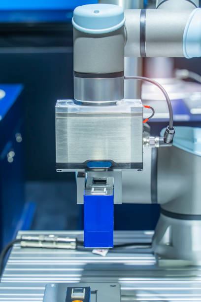 istock artificial intelligence machine at industrial manufacture of lithium battery 2153971315