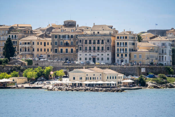 Aerial view of Corfu island