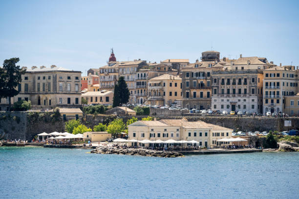 istock Aerial view of Corfu island 2153972950