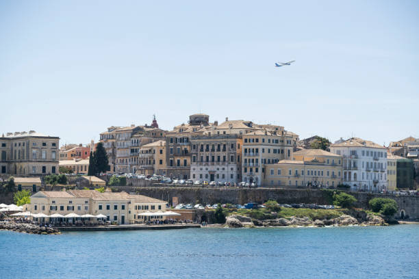 Aerial view of Corfu island