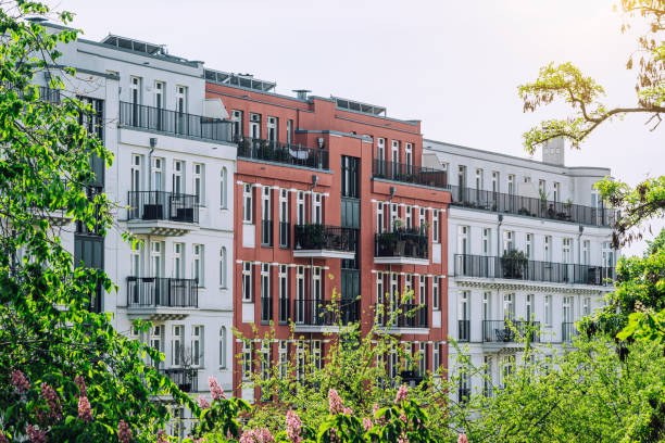 istock Berlin Residential Buildings with Lush Greenery and Spring Blossoms 2153973715