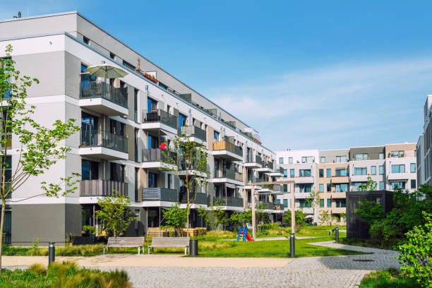 istock Modern Apartment Buildings In Berlin With Green Courtyard 2153983491