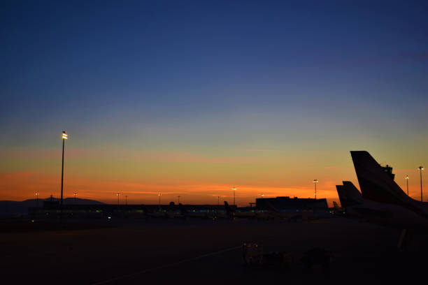 istock Sunrise at the Airport 2153984442