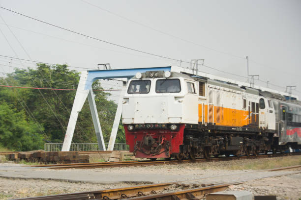 istock Electric train locomotive 2153989488