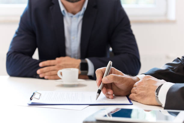 istock Businessman signing a contract 2153990490