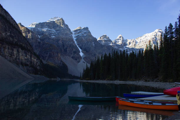 istock The famous boats waiting on Moraine. 2153992499