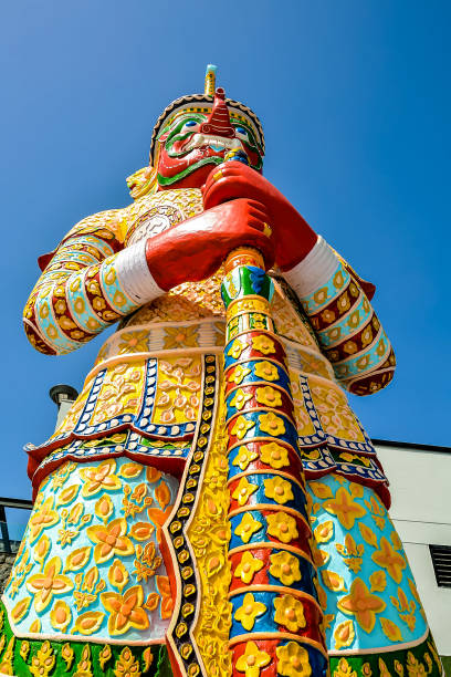 istock A large statue of a man holding a stick 2154001306