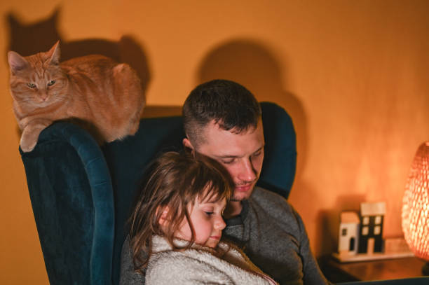istock Cute family at home. 2154014681