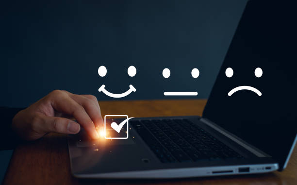 istock Customer review satisfaction feedback survey concept. User give rating to service excellent experience, Client evaluate quality of service reputation ranking of business. 2154015849