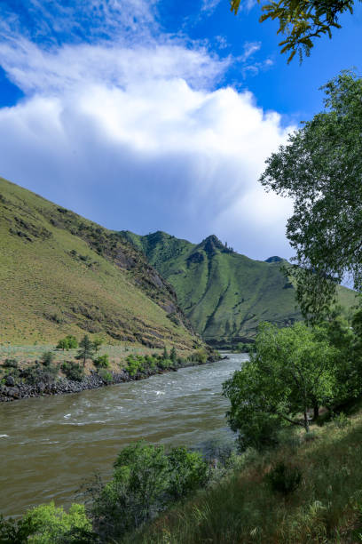 View of the Salmon River in May