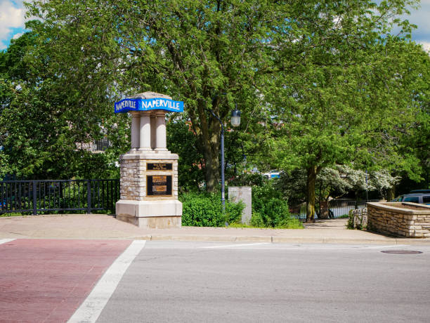 Naperville Street Sign in Illinois