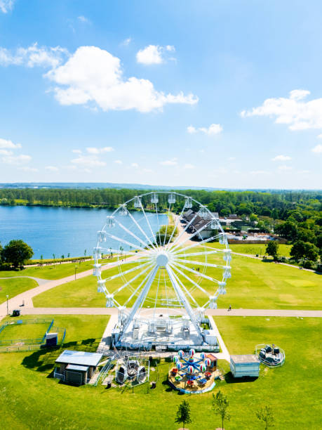 istock Drone view of the Willen Lake in Milton Keynes 2154019452