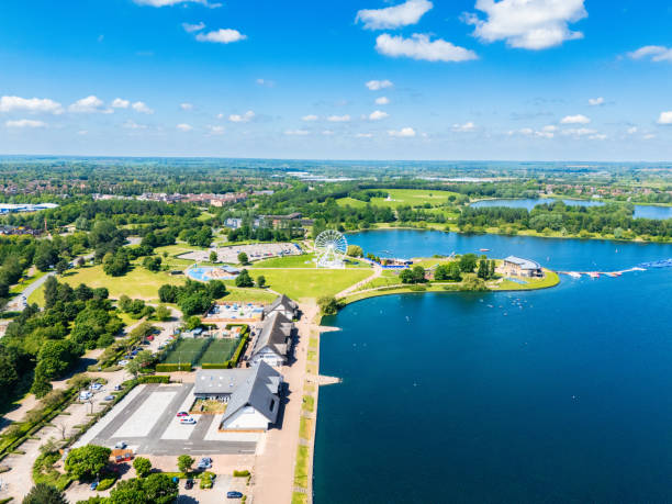 istock Drone view of the Willen Lake in Milton Keynes 2154019534