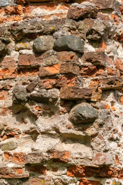 istock Close-up of Ancient Stone and Brick Wall 2154039857