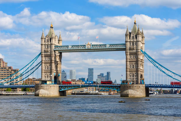 istock Famous Tower bridge over Thames river, London, UK 2154044410