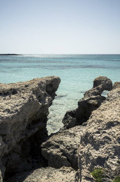 istock Vertical seascape - Elafonisi beach, Crete island 2154047236