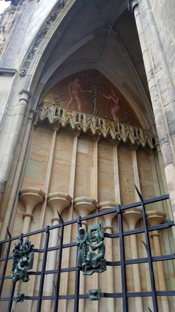 istock St. Vitus Cathedral in Prague (Adam and Eve) 2154049565