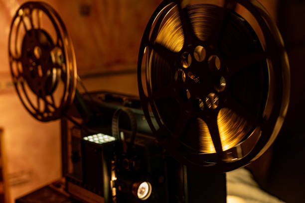 istock Old film cinema projector Reel 2154055148