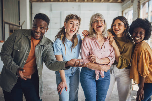 istock Art school enjoyment: teacher and students sharing a creative moment 2154056118