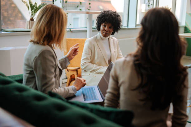 istock Businesswoman in a job interview. 2154058682
