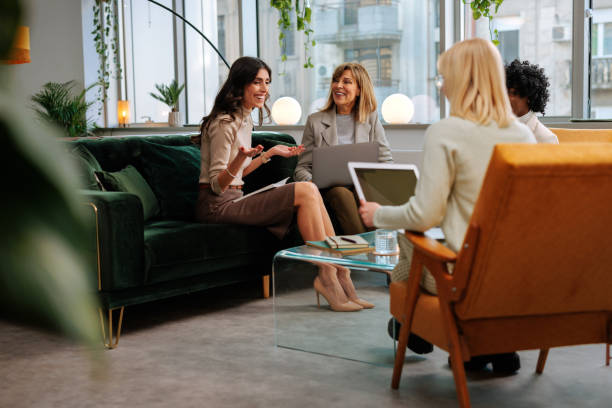 HR personnel interviewing a job candidate.