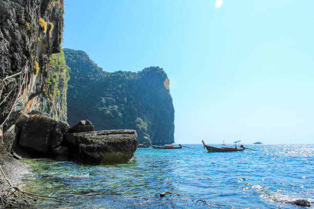 Ko Phi Phi Leh Island, Andaman Sea, Thailand. Ko Phi Phi Leh Island in Krabi Province.