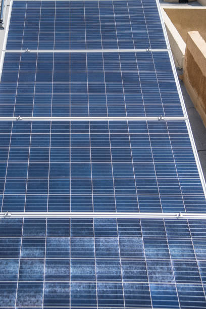 istock A solar panel is shown in a blue and white color 2154067625