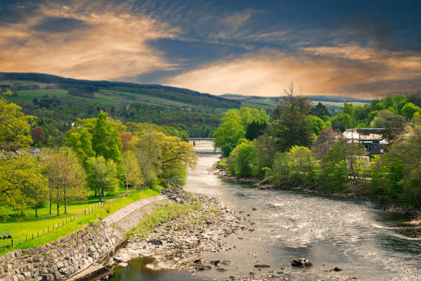 View of River Tummel, Pitlochry, Scotland