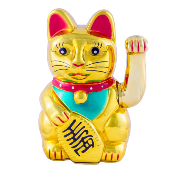 istock Golden Maneki Neko Lucky Cat 2154074550