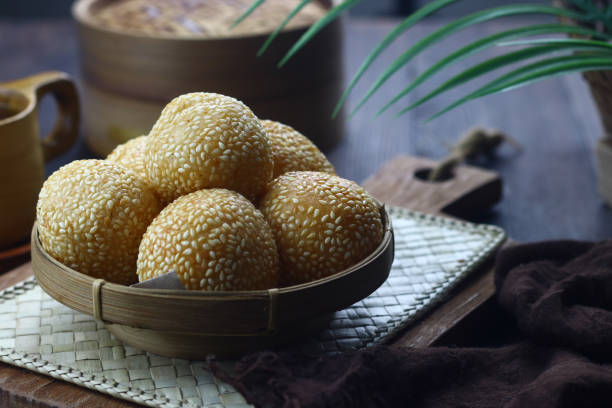 istock Sesame seeds ball cake 2154076560