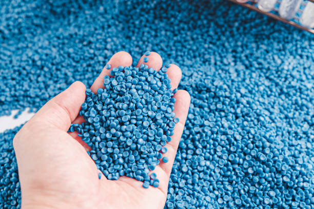 istock Produced from polymer plastic pellet factory. Petrochemical process for producing plastic pellet. Compound bead. polymerase chain reaction. 2154076804