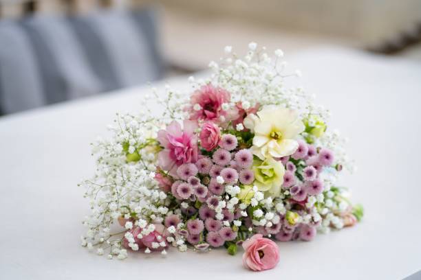 istock Flower decoration design cafe 2154077636