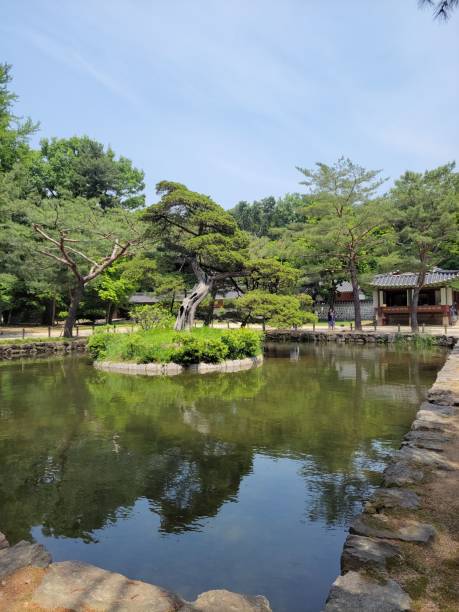 istock pond in Jongmyo Shrine 2154079729