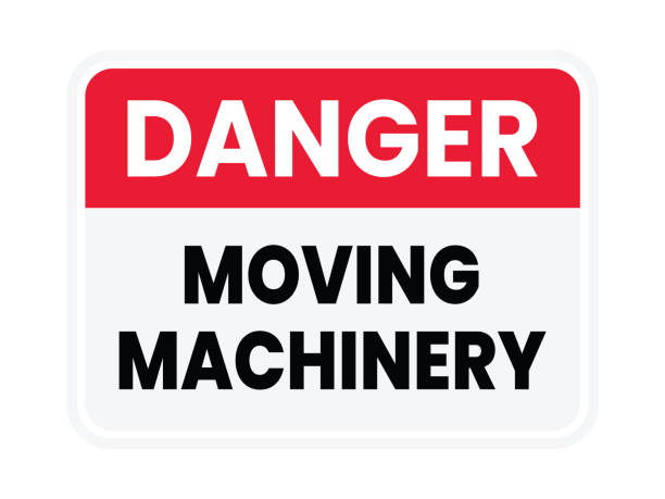 Danger moving machinery - A - PVL 150x200 mm - Conf 10 pz