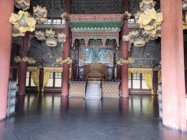 istock Korea royal seat in Changdeokgung palace 2154079797