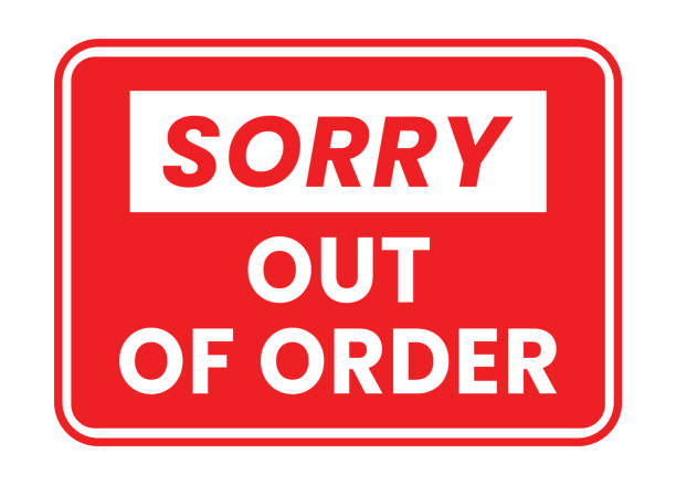 istock Out Of Order. Sorry Out Of Order Sign, Sticker, Label, Poster, Vector 2154080607