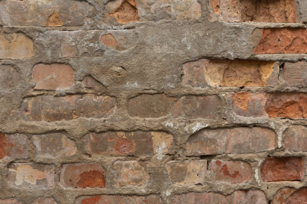 istock Old, broken brick wall texture. Abandoned, ruined building in Latvia, Europe. 2154081972
