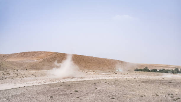 istock A dust whirlwind turns into a tornado in a desert area in Tajikistan, a wind tornado 2154084072