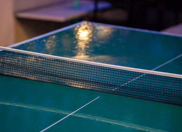 istock Ping pong table in the rainy night 2154087472