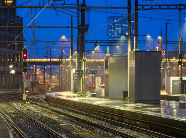 istock train station in Zurich at dusk 2154087475