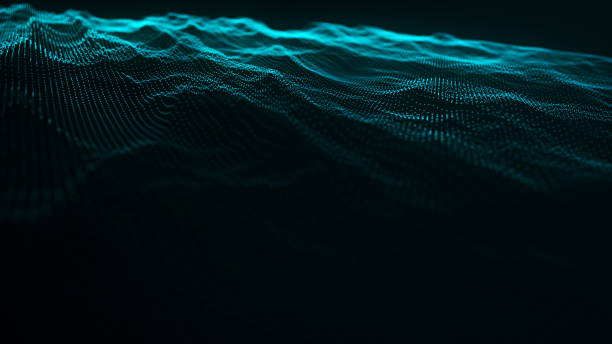 istock Technology background. Abstract digital particle wave. Futuristic dotted wave. Sound wave visualization. Digital background. Plexus effect. 3d. 2154089949