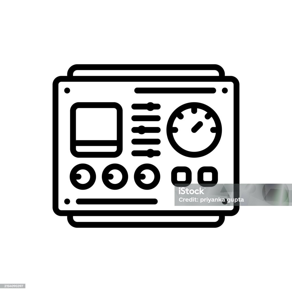 Tractor Control Panel Icon Control Panel Stock Illustration - Download Image Now - Adjusting ...