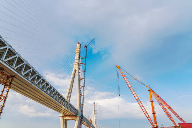 istock The Changtai Yangtze River Bridge under construction in Jiangsu Province, China 2154091821