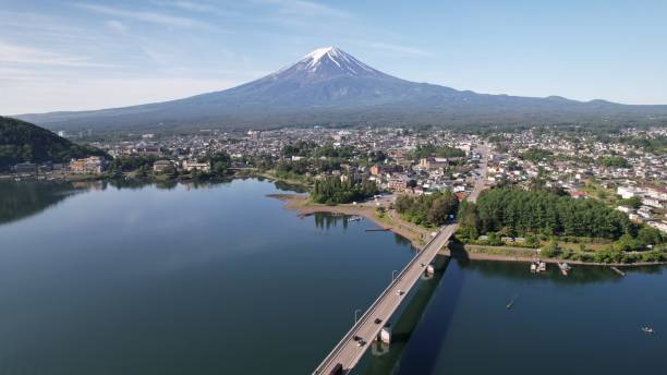 istock aerial view of Fuji 2154091871