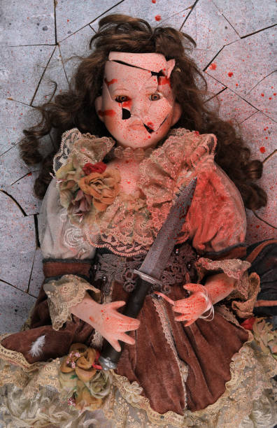 istock bloody vintage scary broken doll 2154093325