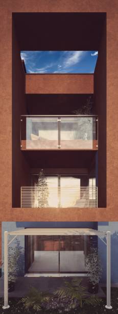 istock 3D modeling of a residential building with different colors 2154093438