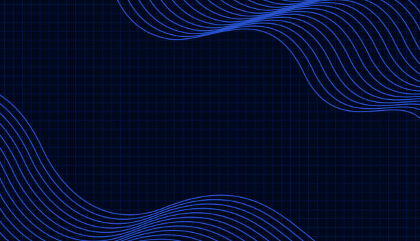 Abstract Vector Illustration with Lines, Curves, and Gradient Texture for Business or Technology Concept Wallpaper